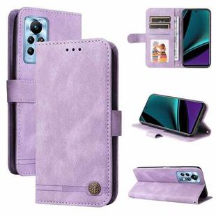 For Infinix Note 11 Pro / 11S / X697 Skin Feel Life Tree Metal Button Leather Phone Case(Purple)