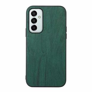 For Samsung Galaxy M23 / F23 5G Wood Texture PU Phone Case(Green)