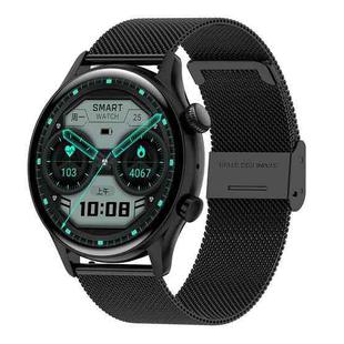 HK8Pro 1.36 inch AMOLED Screen Steel Strap Smart Watch, Support NFC Function / Blood Oxygen Monitoring(Black)