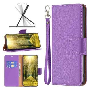 For Xiaomi Poco M4 Pro 5G Litchi Texture Pure Color Leather Phone Case(Purple)