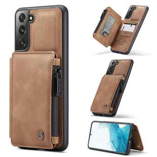 For Samsung Galaxy S22+ CaseMe C20 Multifunctional Leather Phone Case(Brown)