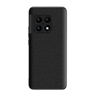 For OnePlus 10 5G Ultra-thin Carbon Fiber Texture Printing Phone Case(Black)
