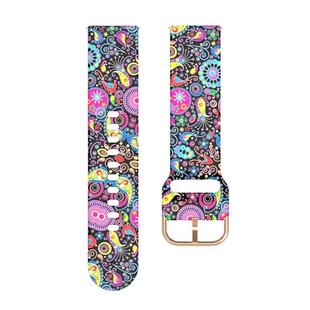 For Galaxy Watch 42mm Silicone Watch Band(Jellyfish Flower)