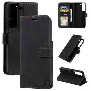 For Samsung Galaxy S22+ 5G Skin Feel Anti-theft Brush Leather Phone Case(Black)
