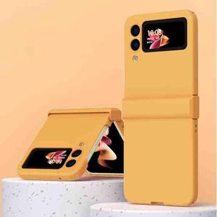 For Samsung Galaxy Z Flip3 5G Hinge Flip Phone Case(Orange)