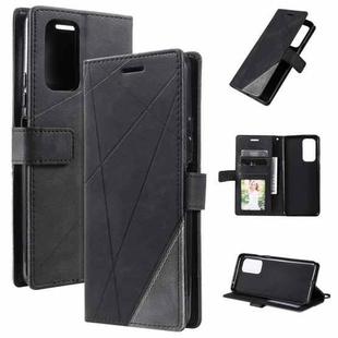 For Xiaomi 11T Skin Feel Splicing Leather Phone Case(Black)