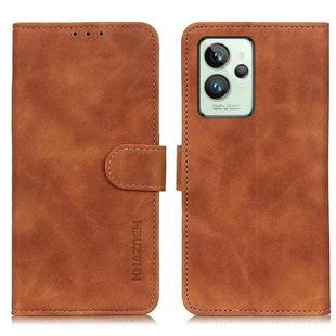 For OPPO Realme GT2 Pro KHAZNEH Retro Texture Horizontal Flip Leather Phone Case(Brown)