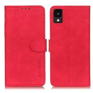 For TCL 30 Z KHAZNEH Retro Texture Horizontal Flip Leather Phone Case(Red)