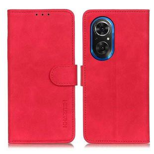 For Honor 50 SE / Huawei Nova 9 SE KHAZNEH Retro Texture Horizontal Flip Leather Phone Case(Red)