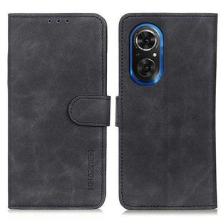 For Honor 50 SE / Huawei Nova 9 SE KHAZNEH Retro Texture Horizontal Flip Leather Phone Case(Black)