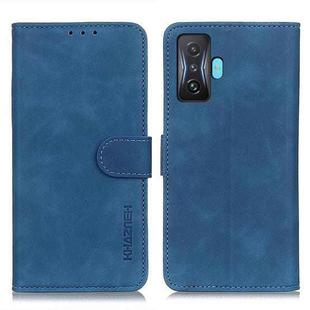 For Xiaomi Poco F4 GT 5G KHAZNEH Retro Texture Horizontal Flip Leather Phone Case(Blue)