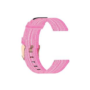For Galaxy Watch 46mm Nylon Canvas Watch Band(Pink)
