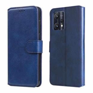 For OPPO Realme 9 Pro / Realme V25 Classic Calf Texture Flip Leather Case(Blue)