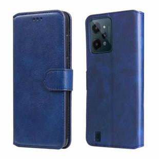 For OPPO Realme C31 Classic Calf Texture Flip Leather Case(Blue)