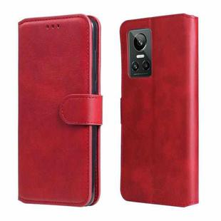 For OPPO Realme GT Neo3 Classic Calf Texture Flip Leather Case(Red)