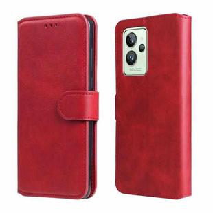 For OPPO Realme GT2 Pro Classic Calf Texture Flip Leather Case(Red)