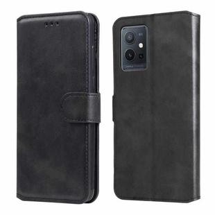 For vivo Y55 5G / Y75 5G / T1 5G Classic Calf Texture Flip Leather Case(Black)