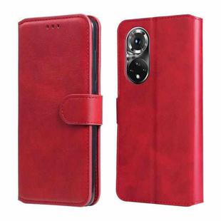 For Honor 50 Pro / Huawei nova 9 Pro Classic Calf Texture Flip Leather Case(Red)