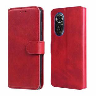For Honor 50 SE / Huawei nova 9 SE Classic Calf Texture Flip Leather Case(Red)