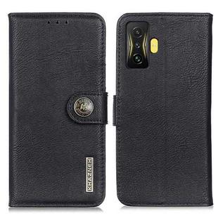 For Xiaomi Poco F4 GT 5G KHAZNEH Cowhide Texture Horizontal Flip Leather Phone Case(Black)