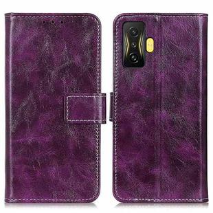 For Xiaomi Poco F4 GT 5G Retro Crazy Horse Texture Leather Phone Case(Purple)