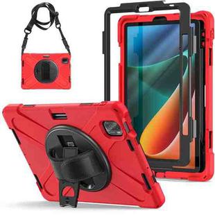 For Xiaomi Pad 5 / Pad 5 Pro Silicone + PC Tablet Case(Red)