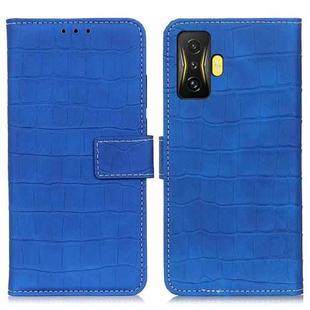 For Xiaomi Poco F4 GT 5G Crocodile Texture Leather Phone Case(Blue)