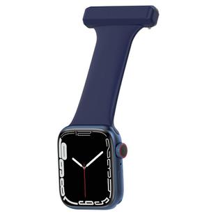 Silicone Nurse Watch Band For Apple Watch Series 7 41mm / 6&SE&5&4 40mm / 3&2&1 38mm(Blue)