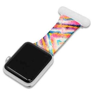 Printing Silicone Nurse Watch Band For Apple Watch Series 7 41mm / 6&SE&5&4 40mm / 3&2&1 38mm(5)