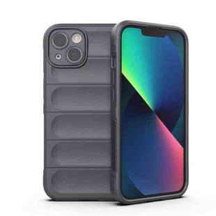 For iPhone 13 Magic Shield TPU + Flannel Phone Case(Dark Grey)