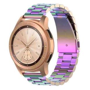 For Galaxy Watch 42mm Three Pearl Steel Watch Band(Colorful)