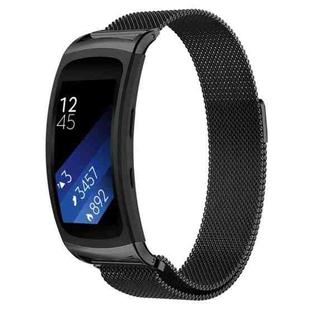 For Galaxy Gear Fit 2 & R360 Milanese Watch Band(Black)