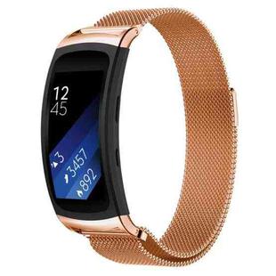 For Galaxy Gear Fit 2 & R360 Milanese Watch Band(Rose Gold)