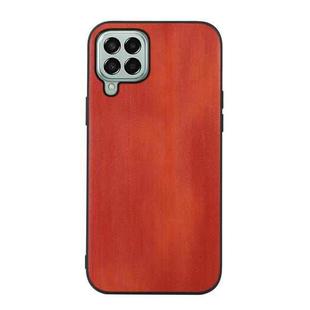For Samsung Galaxy M33 5G Yellow Cow Texture PU Phone Case(Brown)