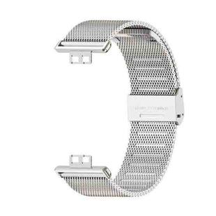 For Huawei Watch Fit Mijobs Milan Buckle Stainless Steel Watch Band(Silver)