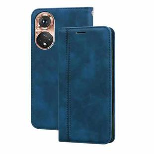 For Huawei nova 9 Frosted Business Magnetic Flip Leather Phone Case(Blue)