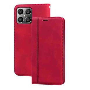 For Honor X8 / X30i Frosted Business Magnetic Flip Leather Phone Case(Red)