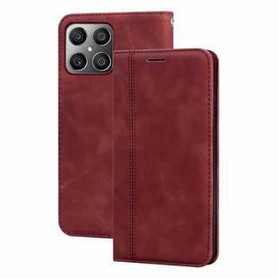 For Honor X8 / X30i Frosted Business Magnetic Flip Leather Phone Case(Brown)