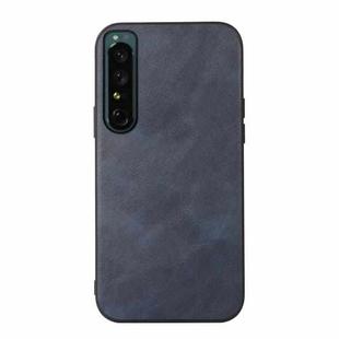 For Sony Xperia 1 IV Cowhide Texture PU Phone Case(Blue)