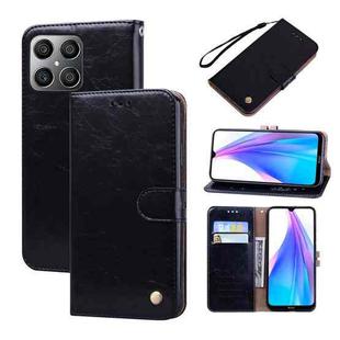 For Honor X8 / X30i Oil Wax Texture Leather Phone Case(Black)
