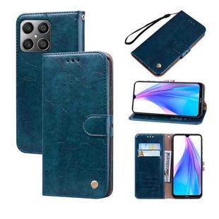 For Honor X8 / X30i Oil Wax Texture Leather Phone Case(Blue)