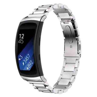 For Galaxy Gear Fit 2 & R360 Three Pearl Steel Watch Band(Silver)