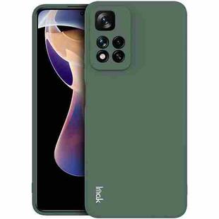 For Xiaomi Redmi Note 11 Pro China / Note 11 Pro+ 5G IMAK UC-4 Series Straight Edge TPU Phone Case(Dark Green)