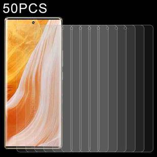 50 PCS 0.26mm 9H 2.5D Tempered Glass Film For ZTE Axon 40 Pro