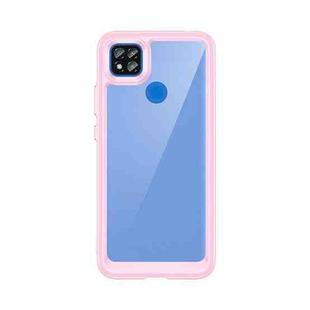 For Xiaomi Poco C3 Colorful Series Acrylic + TPU Phone Case(Pink)
