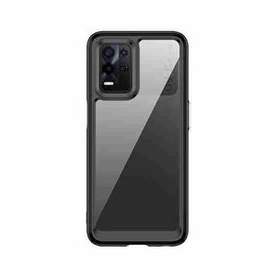 For OPPO Realme 8 5G Colorful Series Acrylic + TPU Phone Case(Black)