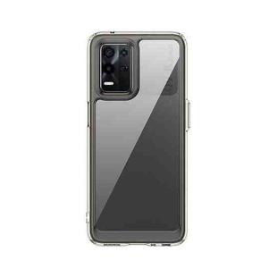For OPPO Realme 8 5G Colorful Series Acrylic + TPU Phone Case(Transparent Black)