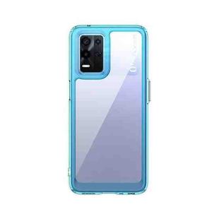 For OPPO Realme 8 Pro 5G Colorful Series Acrylic + TPU Phone Case(Transparent Blue)