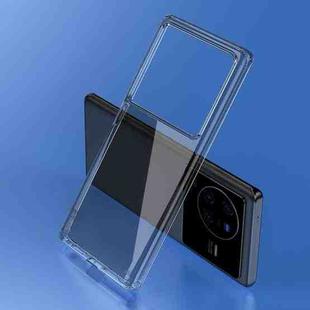 For vivo X80 Ice Crystal PC + TPU Phone Case(Transparent Black)
