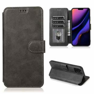 For iPhone 11 Pro Max Shockproof PU + TPU Leather Phone Case (Black)